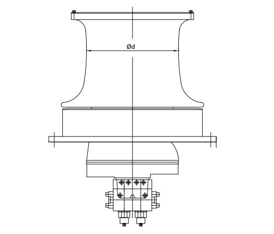 Hydraulic Vertical Mooring Capstan